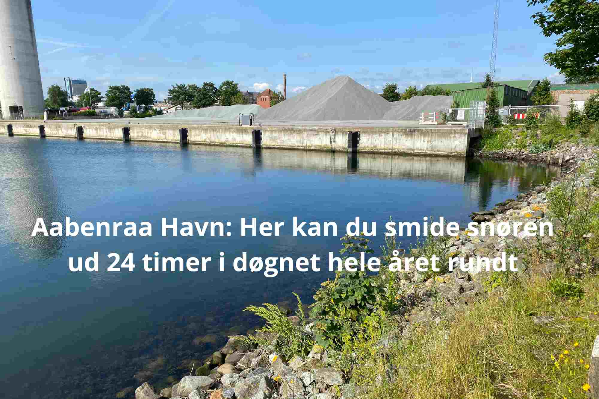 Aabenraa Havn: Fra stenmolen kan man smide fiskesnøren ud hele døgnet rundt alle årets dage